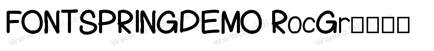 FONTSPRINGDEMO RocGr字体转换
